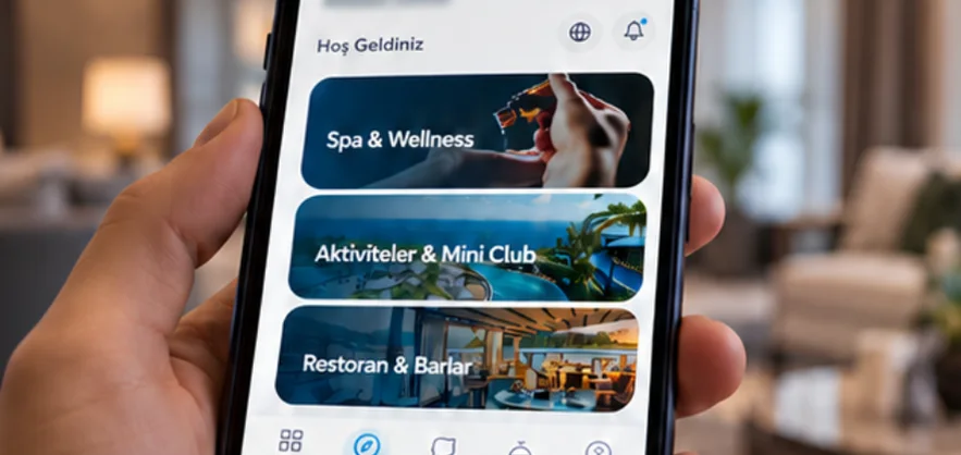 Exploring dining and services in the guest hub